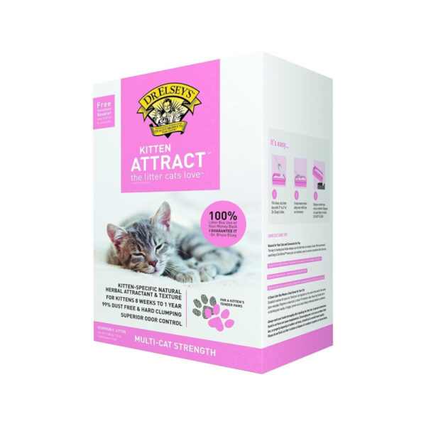 Dr. Elsey's Precious Cat Kitten Attract Kitten Training Litter, Kitten Attract Litter 20lb Bo