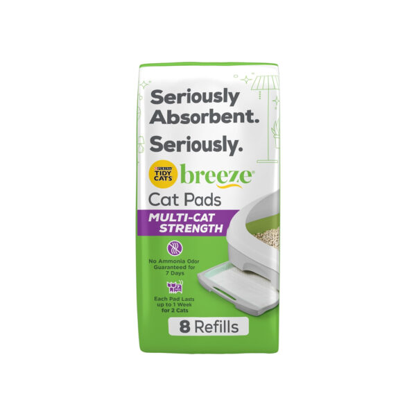 Purina Tidy Cats Cat Litter Breeze Pads Refill Pack Multi Cat Litter Pads - 8 ct